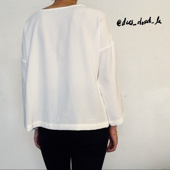 Madewell Crepe Button-Shoulder Top - Picture 3 of 7